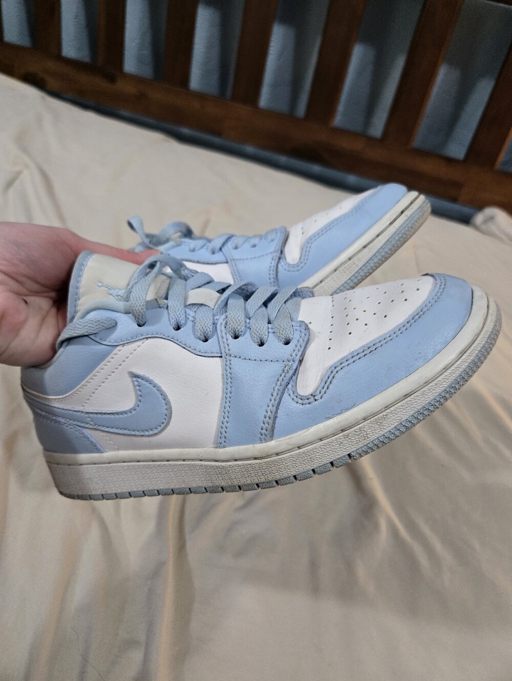 Jordan Low Top Sneakers - Light Blue & White - Picture 3 of 4